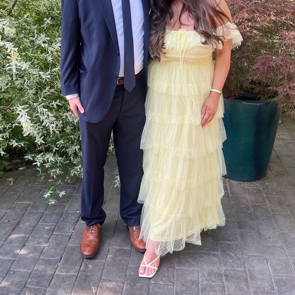 Yellow Ruffle Dress